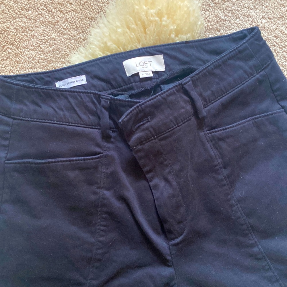 Loft Curvy Skinny Ankle slacks
